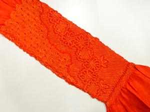 正絹　絞り　帯揚げ